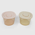 Silicone Food Containers- Blush & Khaki
