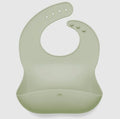 Silicone Baby Bib Roll Up- Light Sage