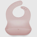 Silicone Baby Bib Roll Up- True Pink