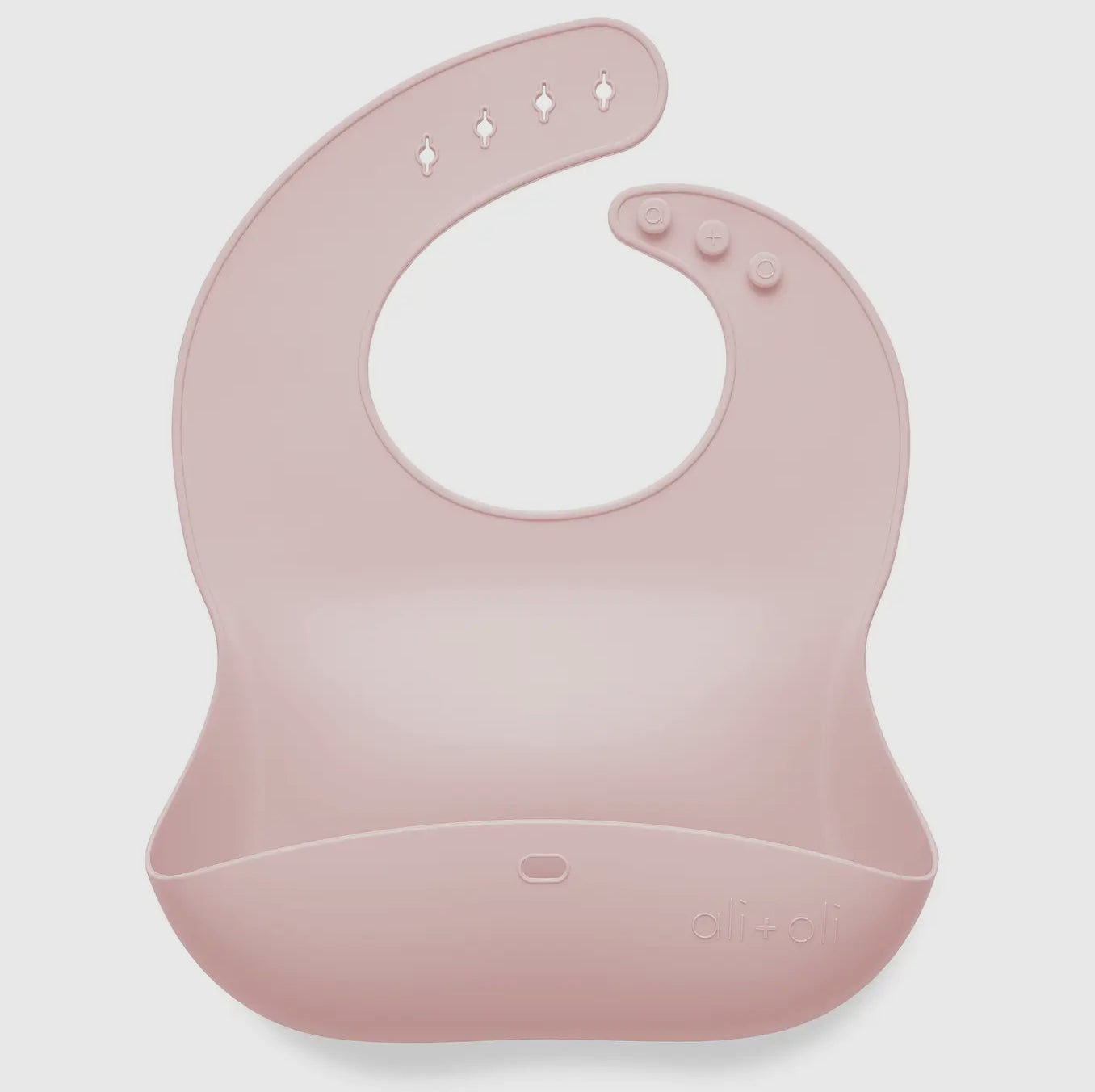 Silicone Baby Bib Roll Up- True Pink