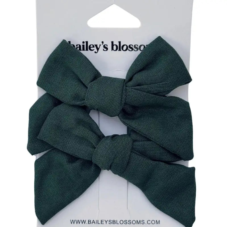 Piggie Set Bows- Hunter