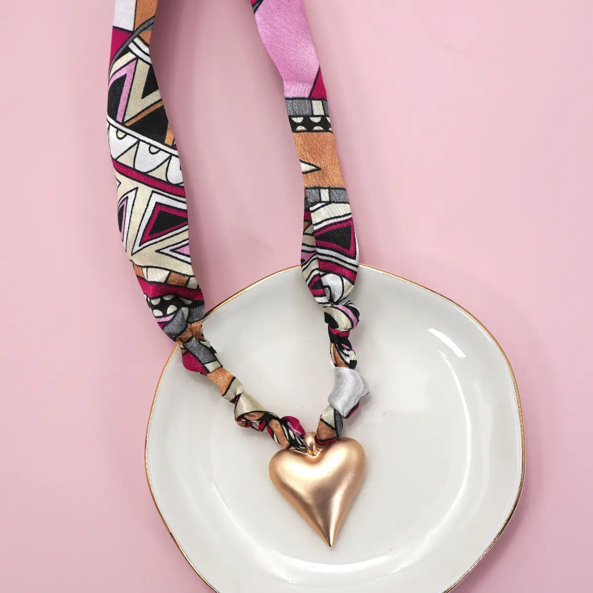 Charm Scarf Necklace