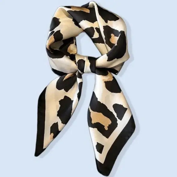 Off White Leopard Scarf