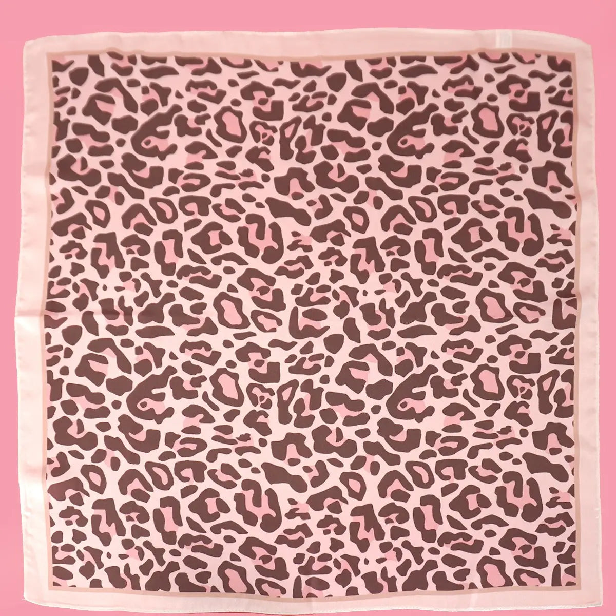 Pink Leopard Scarf