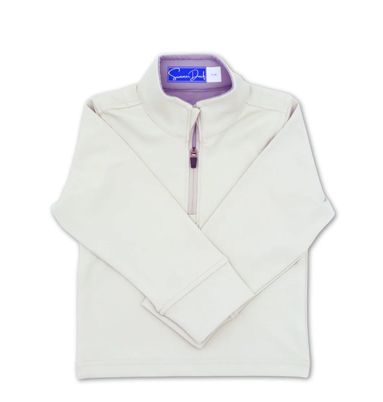 Kids Quarter Zip Performance- Grey