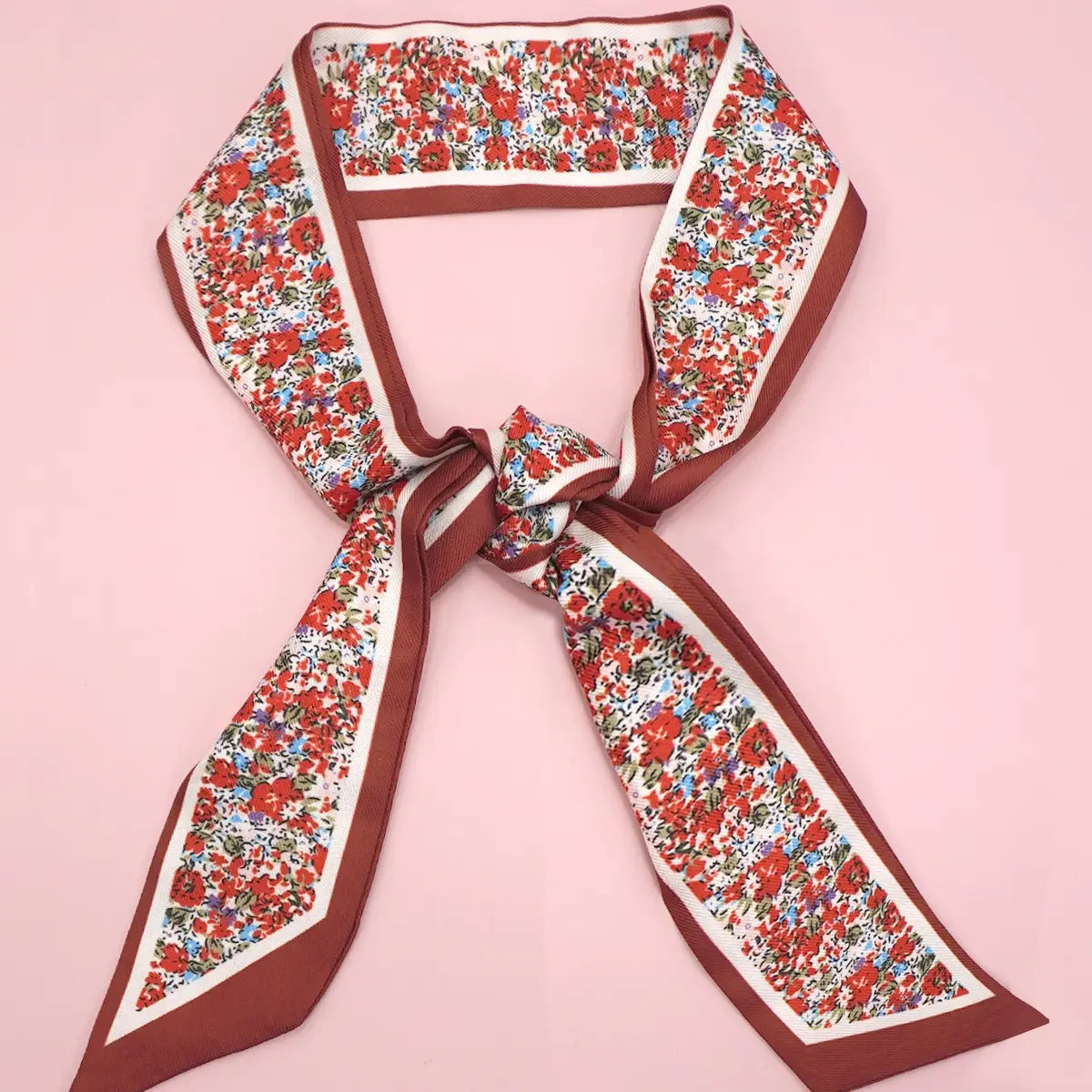 Burgundy Tilly Scarf Necklace