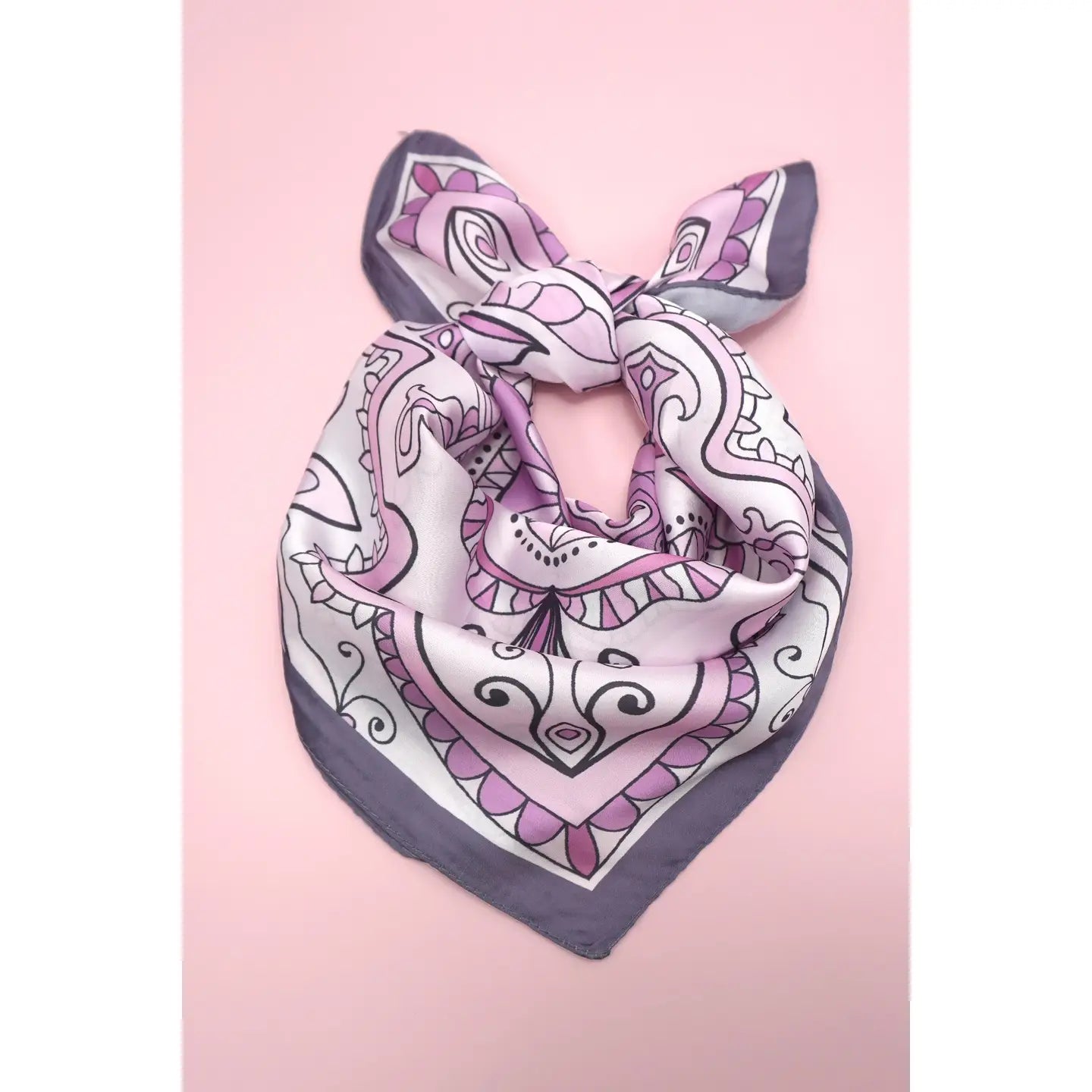 Mauve Aztec Bandana Scarf