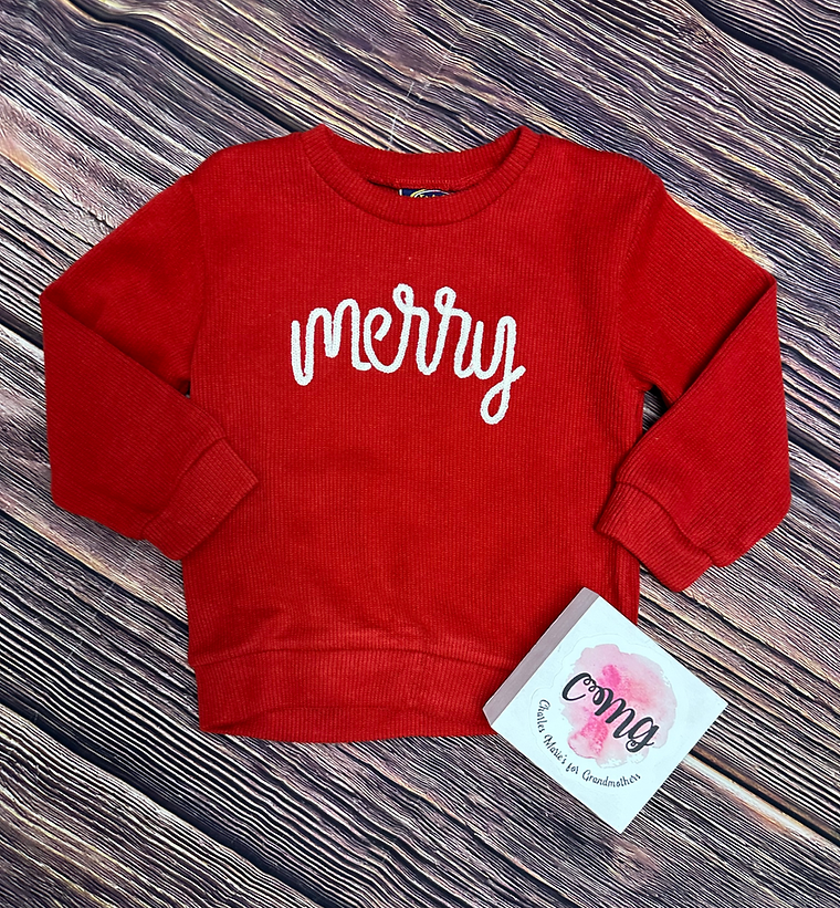 Teen Red Merry Sweater