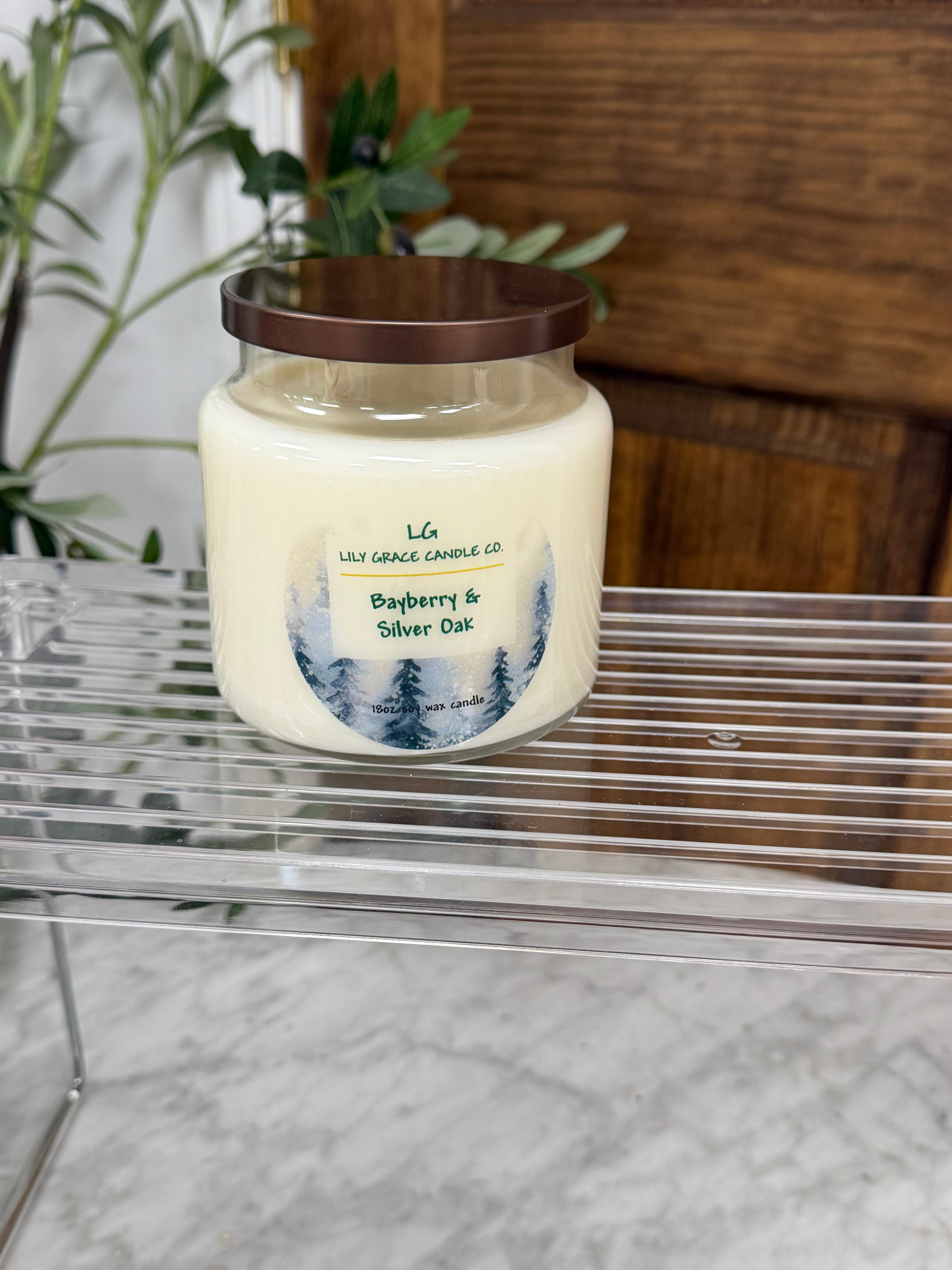 Bayberry & Silver Oak 18oz Soy Candles