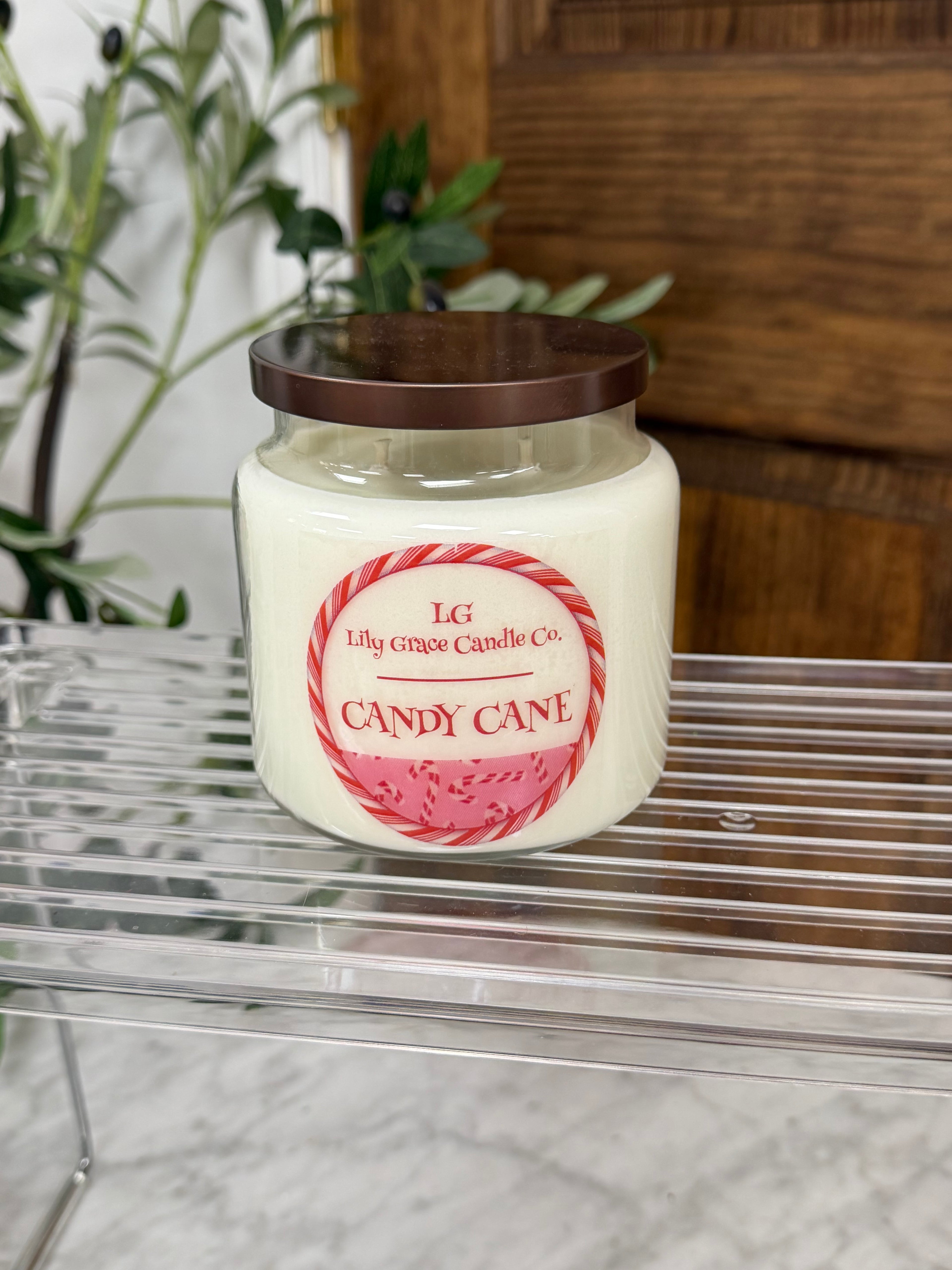 Candy Cane 18oz Soy Candles