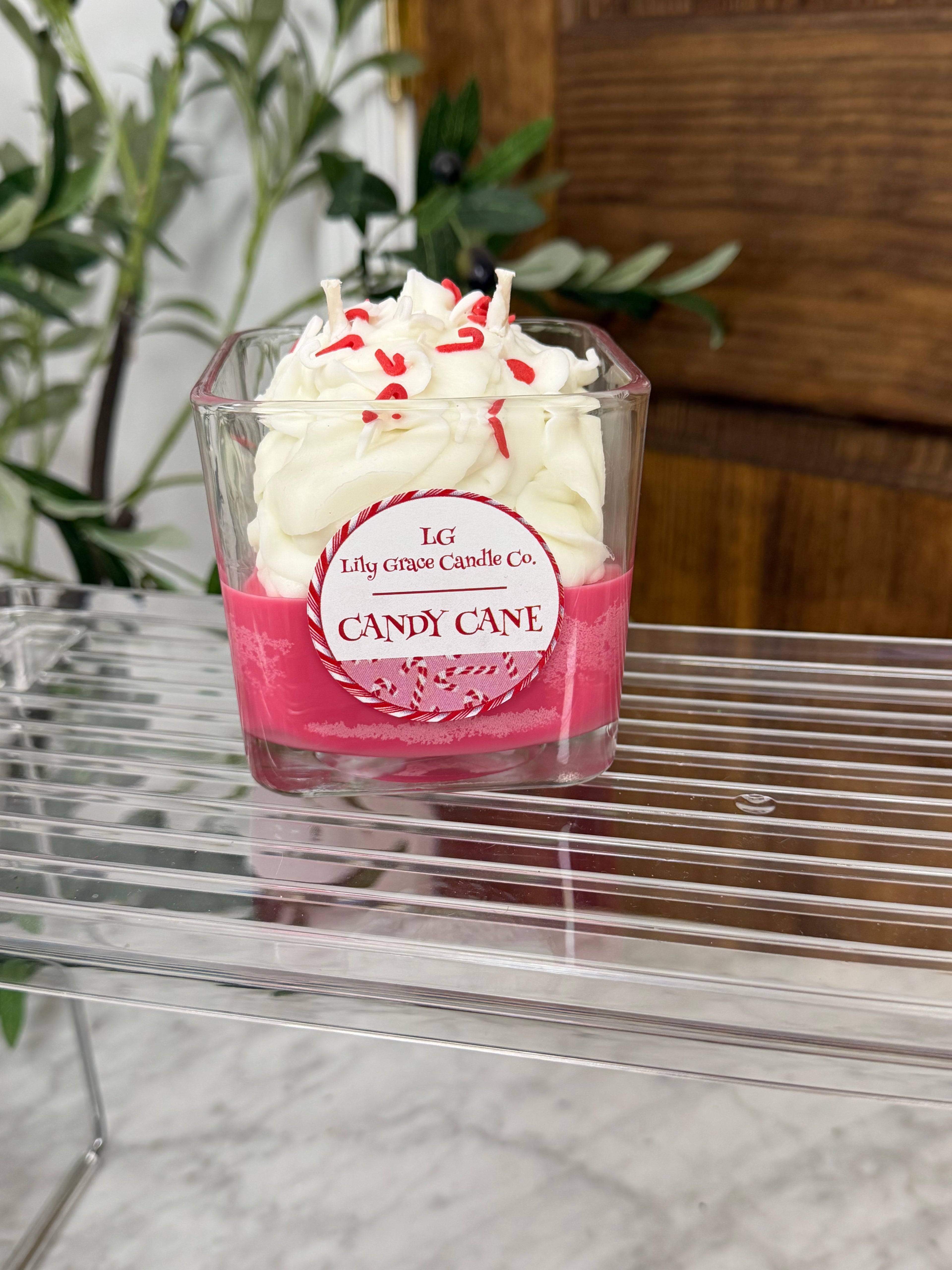 Candy Cane Decorative Soy Candle