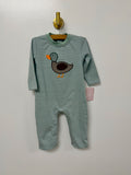 Green Striped Duck Romper