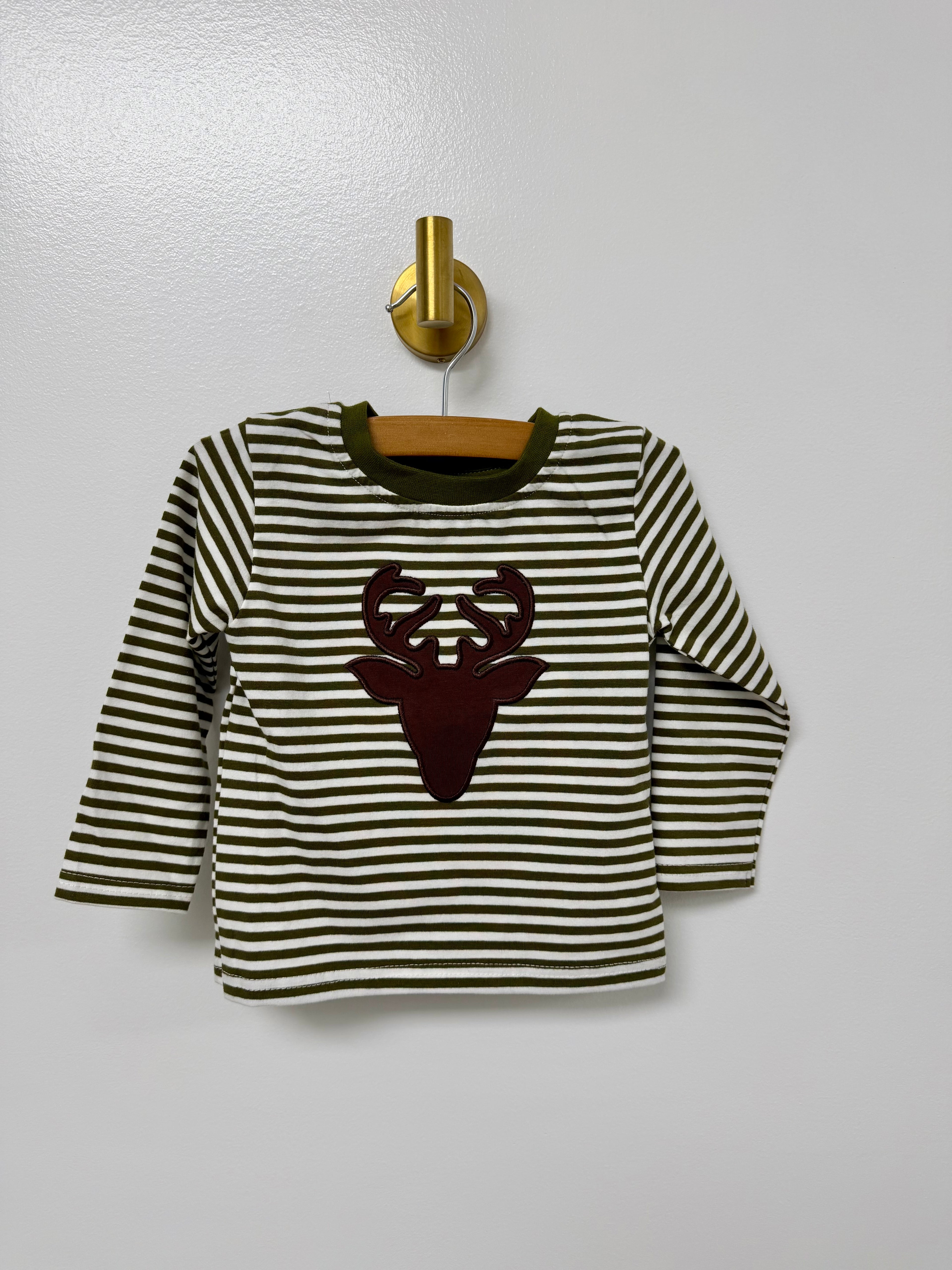 Striped Deer Shirt- Boy