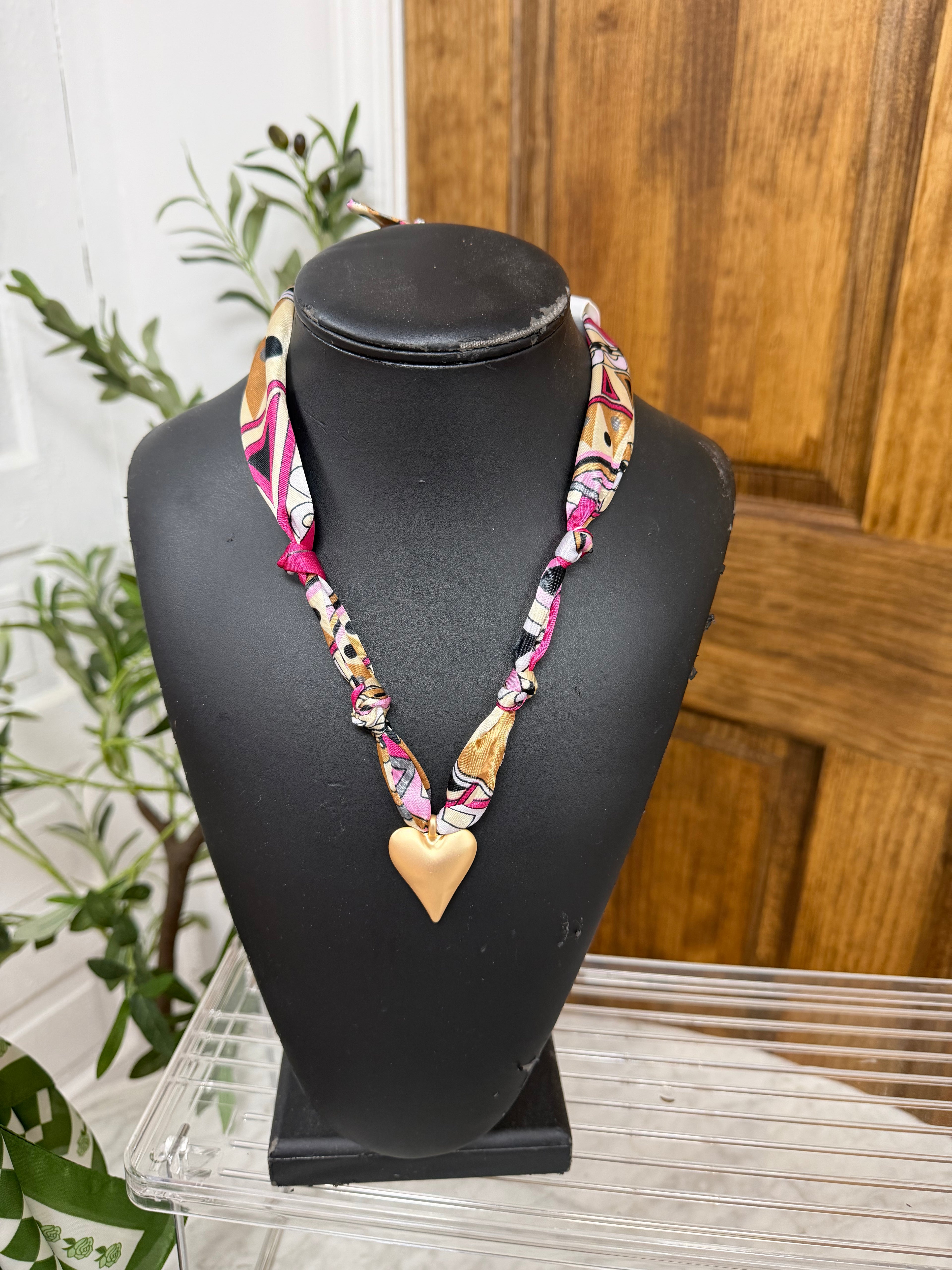 Charm Scarf Necklace