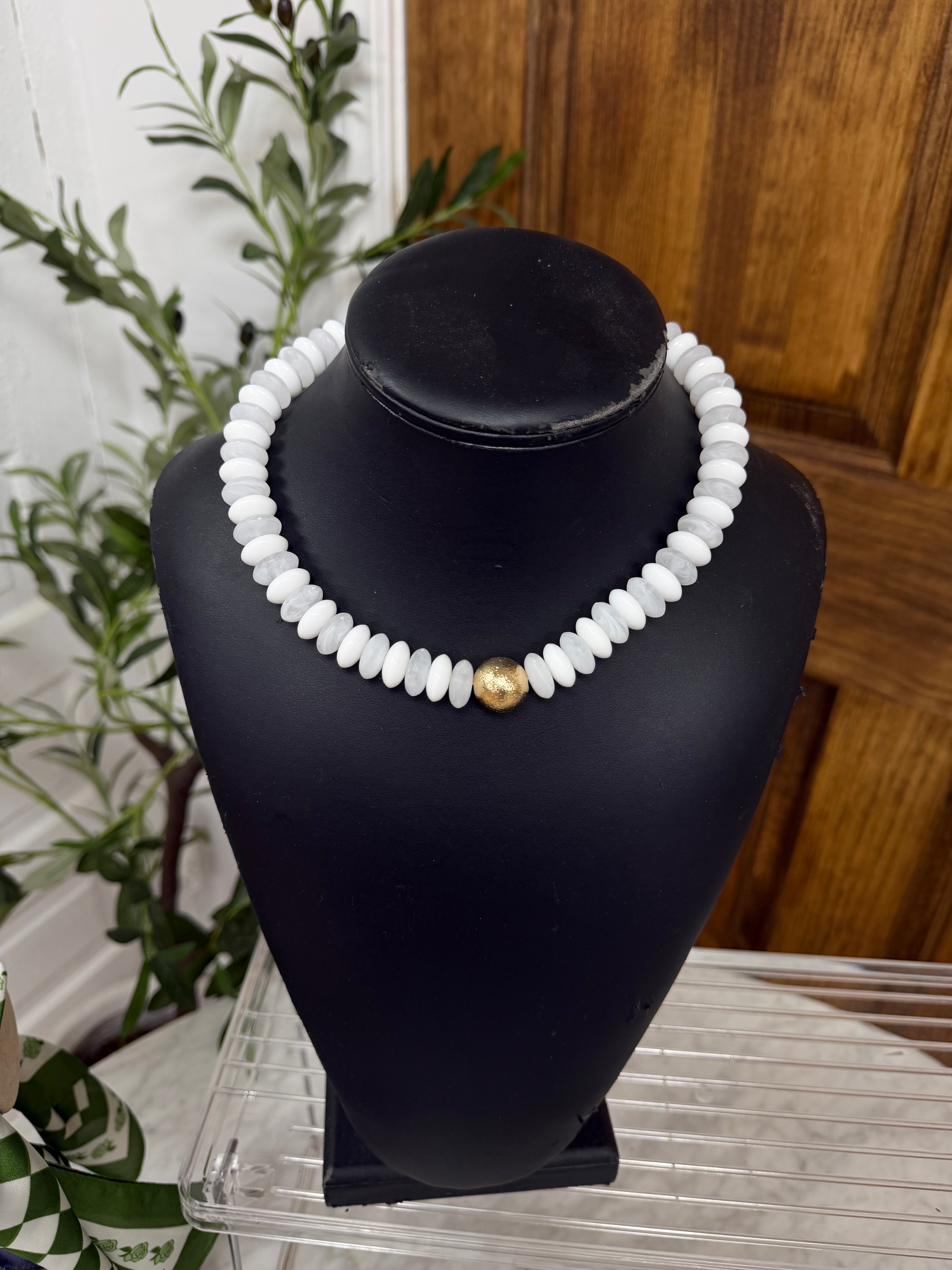 Chunky White Necklace
