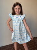 Hydrangea Smocked Dress