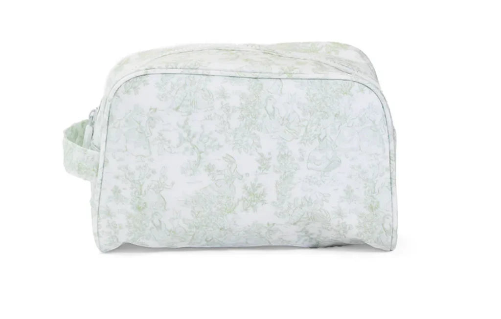 Toiletry Bag- Toile Green