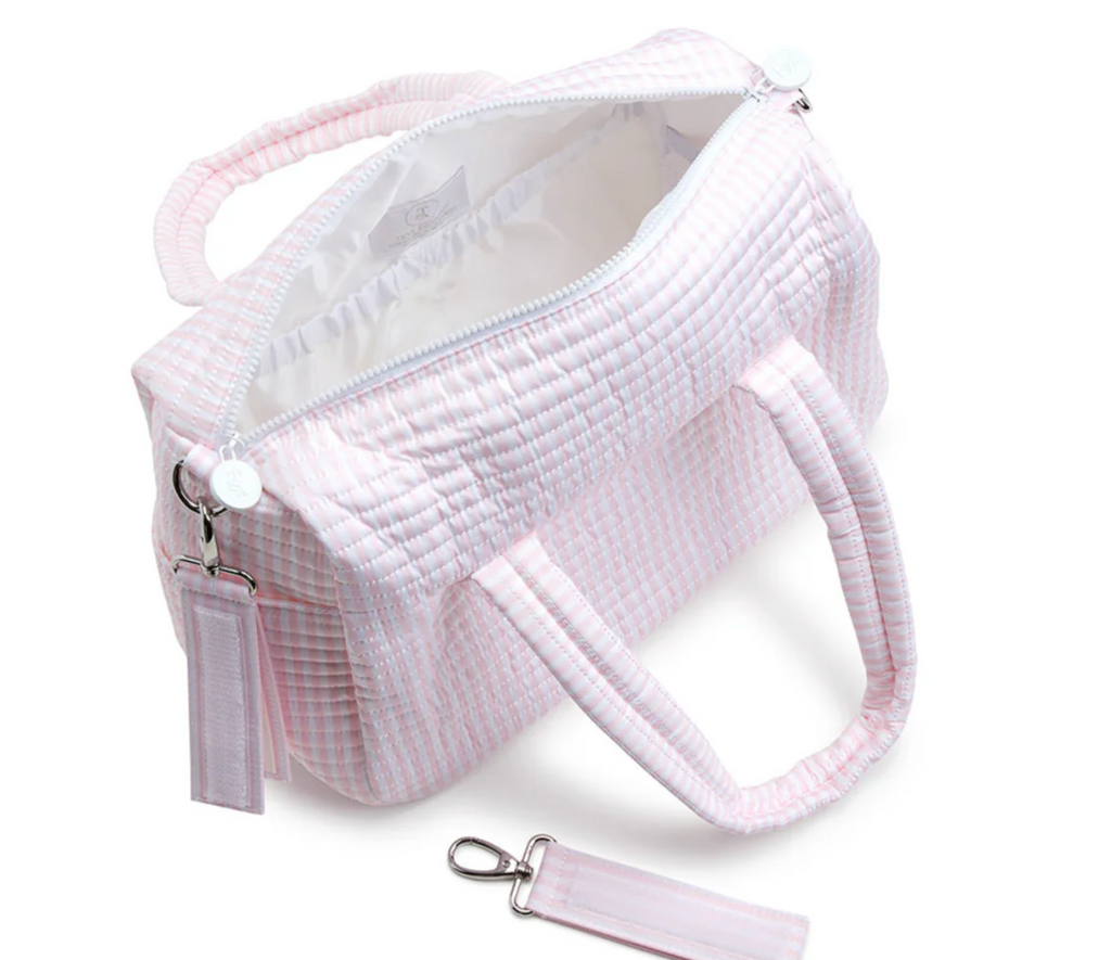Quilted Stroller Bag- Pink