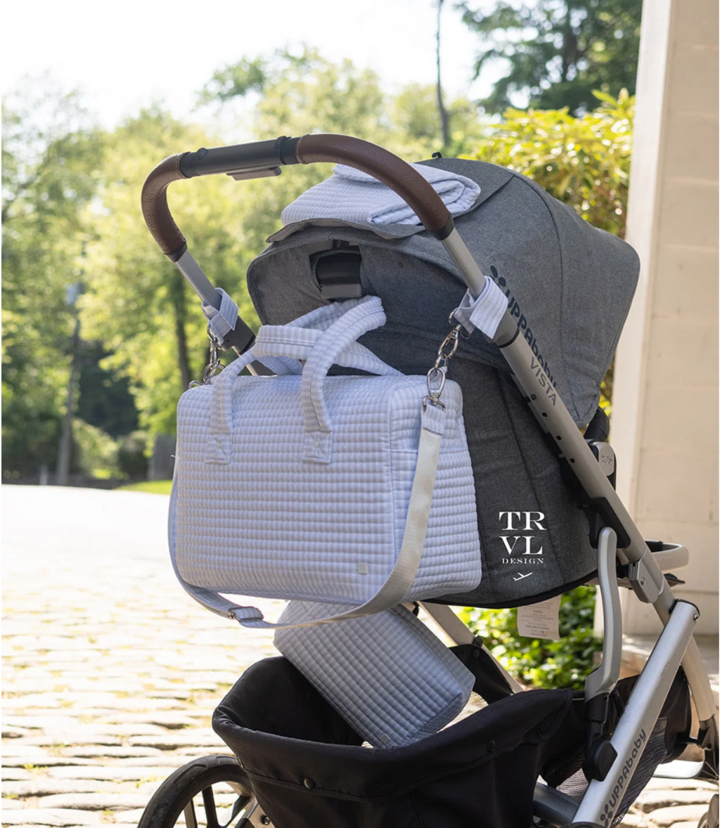 Quilted Stroller Bag- Pink