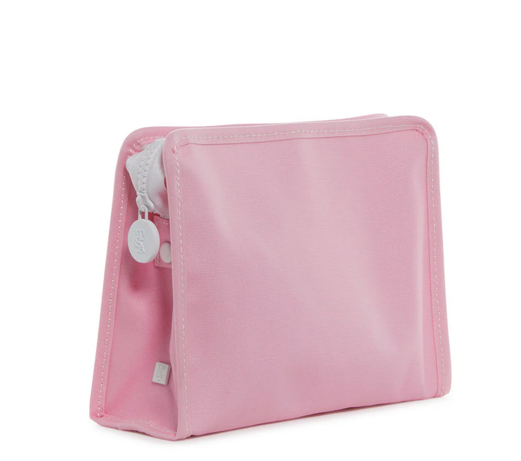 Roadie Solid Pink Zip Pouch- Medium