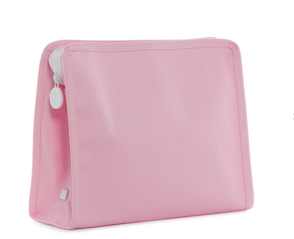 Roadie Solid Pink Zip Pouch- Large
